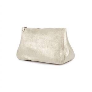 NEW TRACEY TANNER women's sparkle fatty medium clutch in champagne